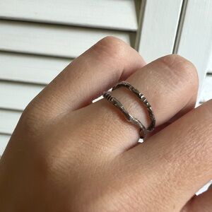 Two silver rings